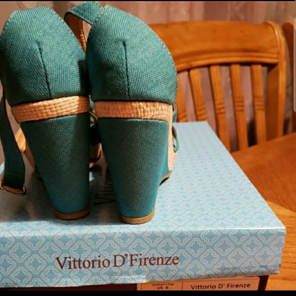 VITTORIO D' FIRENZE Wedges Sandals 6 - Picture 8 of 11